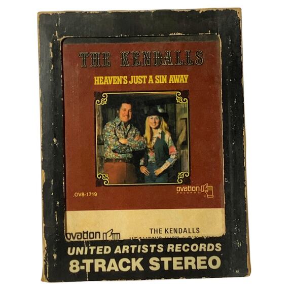 Vintage 8-Track - The Kendalls - Heaven's Just a Sin Away - 1976 Ovation Records - Picture 1 of 8